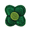 Anstecknadel Filz Blume kurz