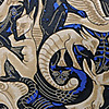 Schalkrawatte Mosaic yellow