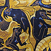 Schalkrawatte Mosaic yellow