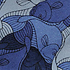 Krawatte Fish blue