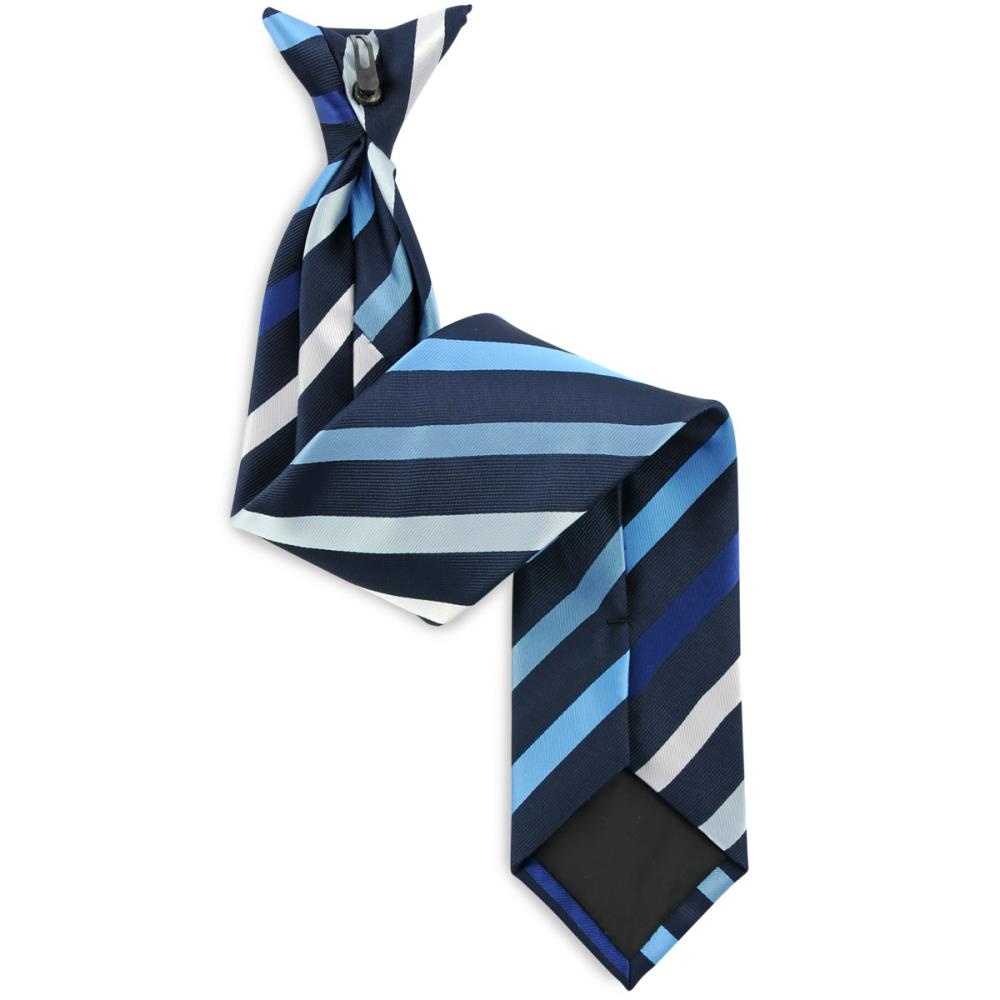 Clip Krawatte blau gestreift - 1