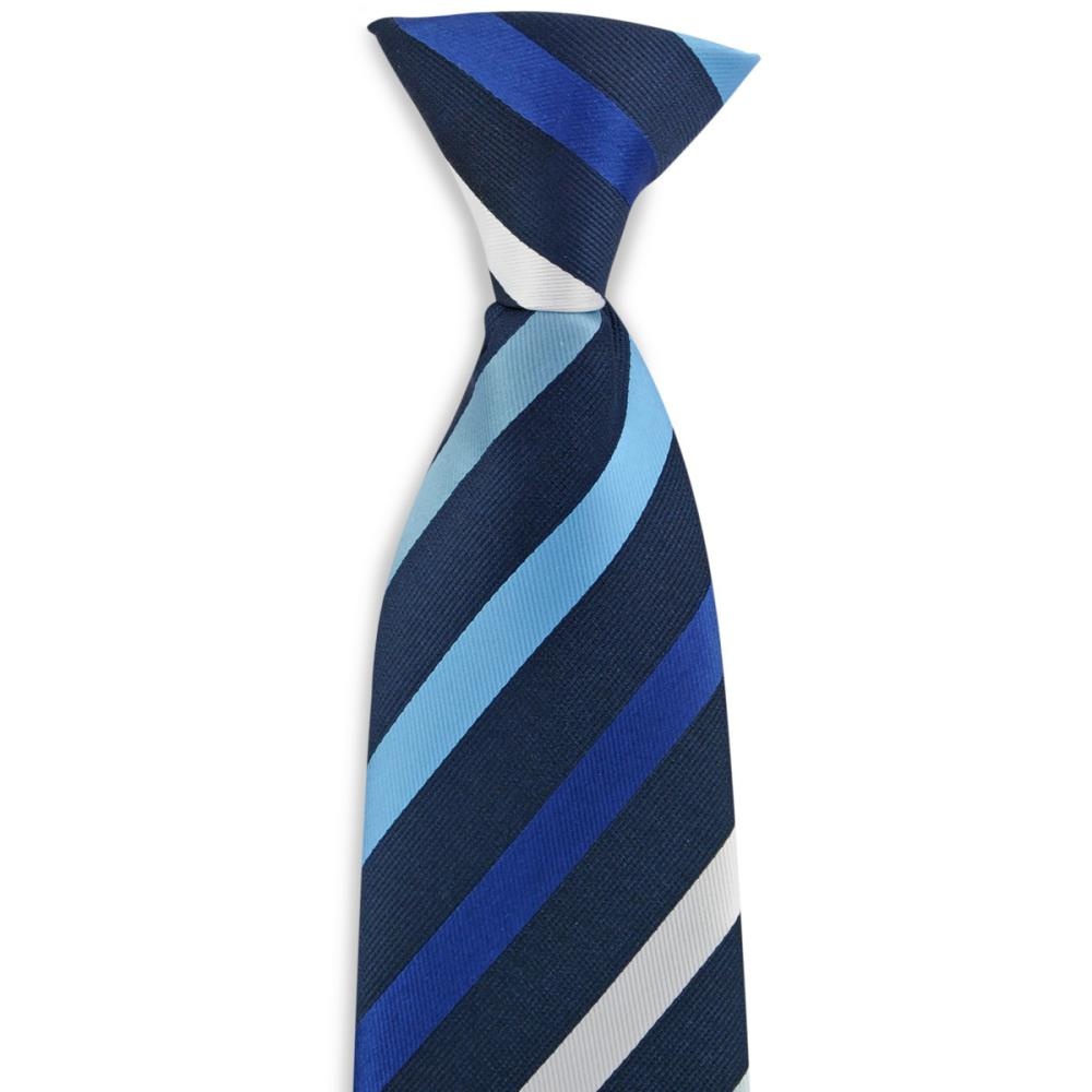 Clip Krawatte blau gestreift - 2