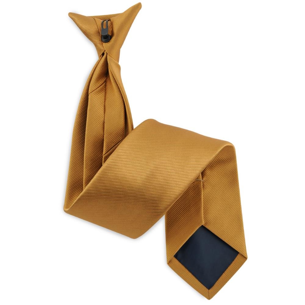 Clip Krawatte ocker Repp - 1