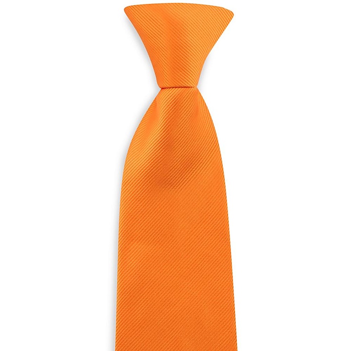 Clip Krawatte orange Repp