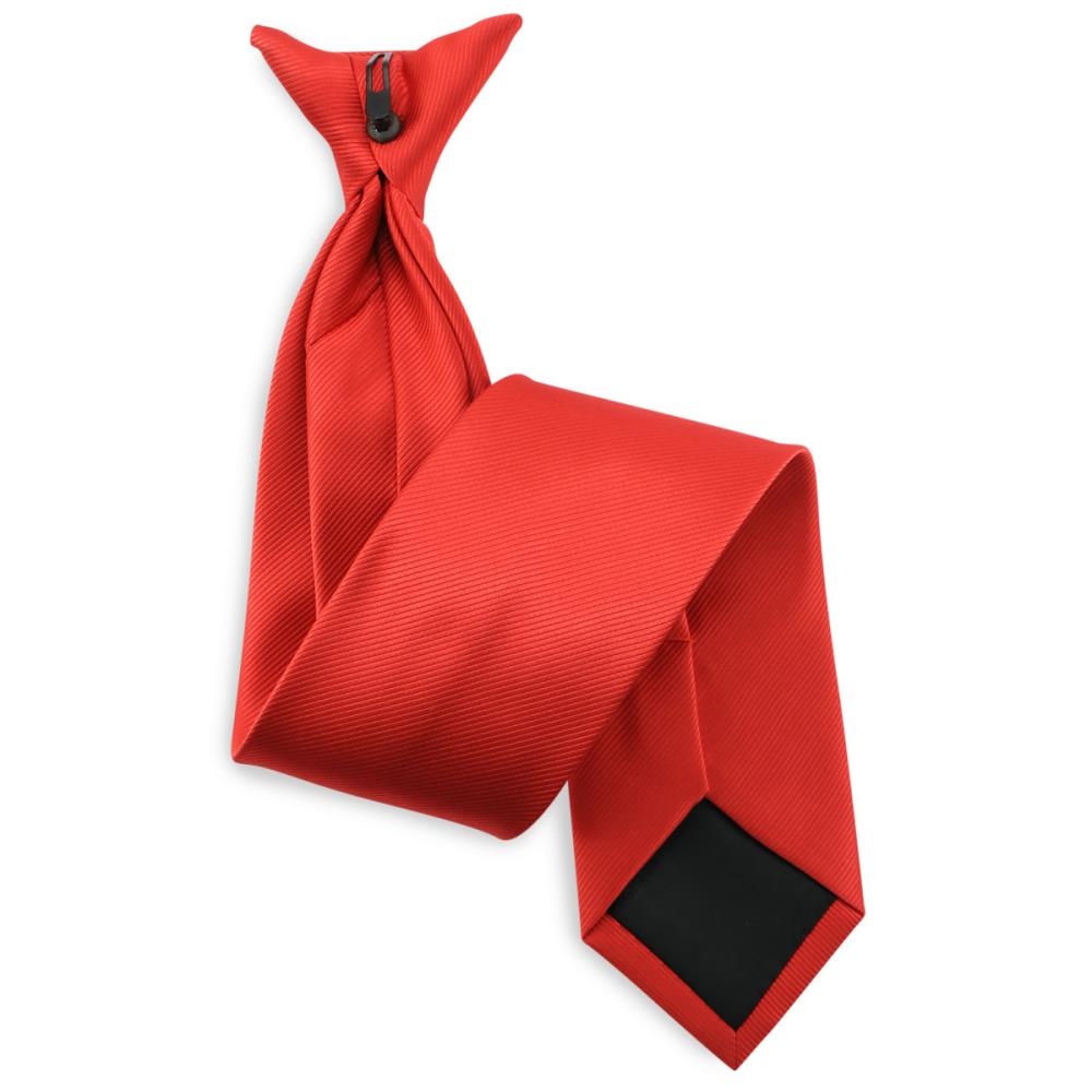 Clip Krawatte rot Repp - 1