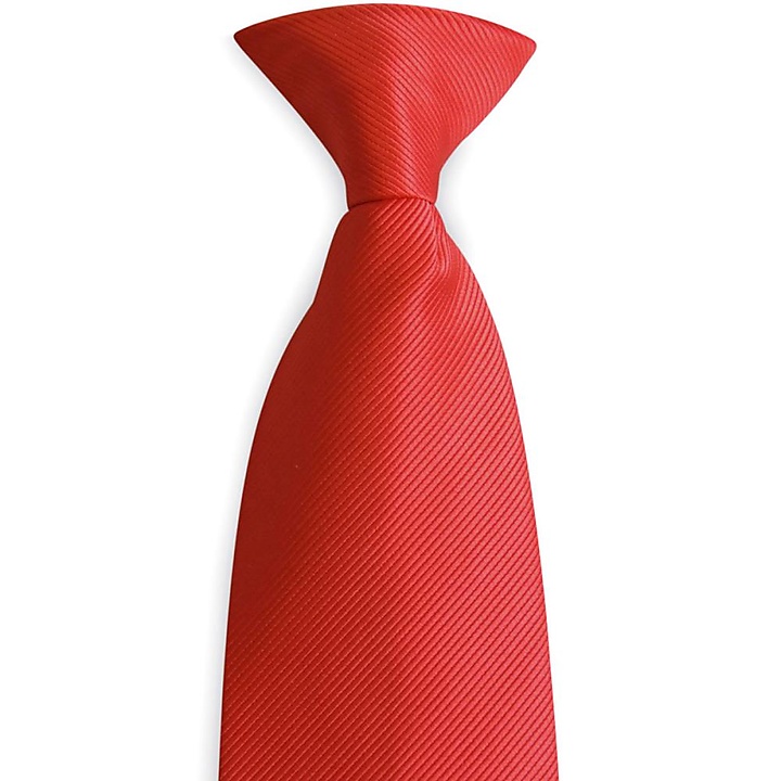 Clip Krawatte rot Repp