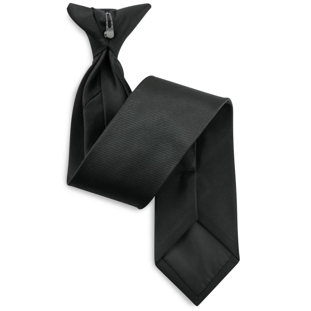 Clip Krawatte schwarz Repp - 1