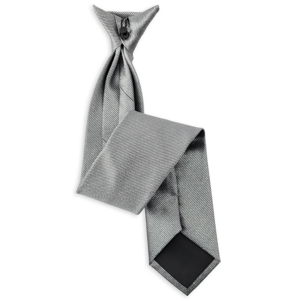 Clip Krawatte silber lurex - 1