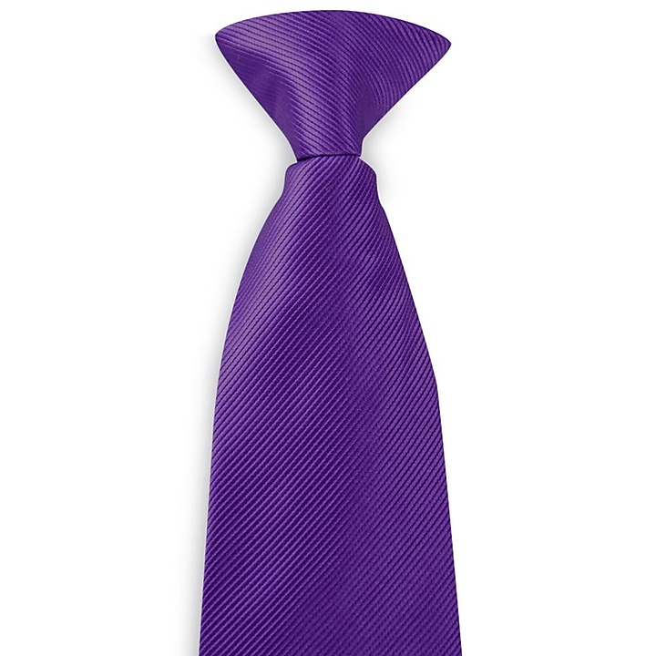 Clip Krawatte violett Repp