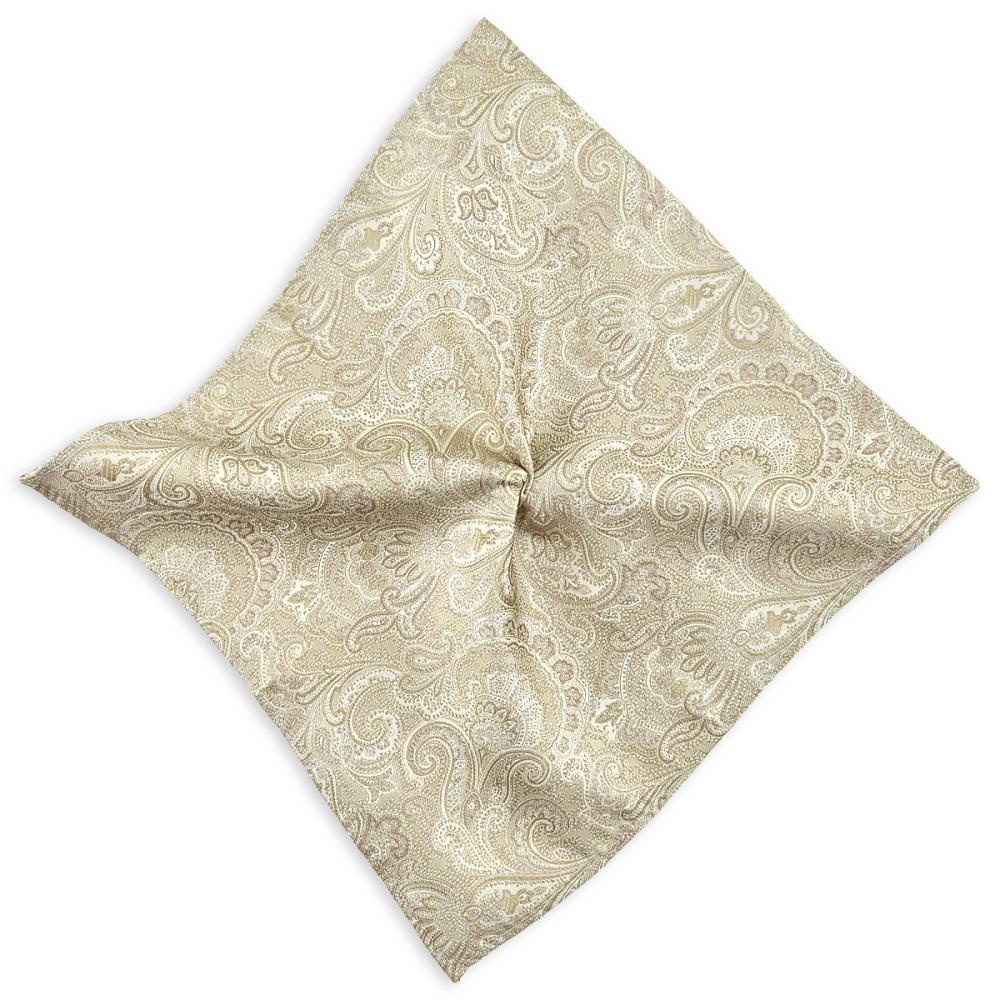 Einstecktuch Eternal Paisley Beige - 1