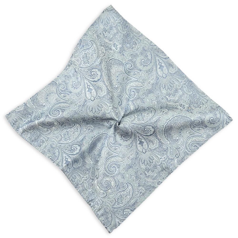 Einstecktuch Eternal Paisley Light Blue - 1
