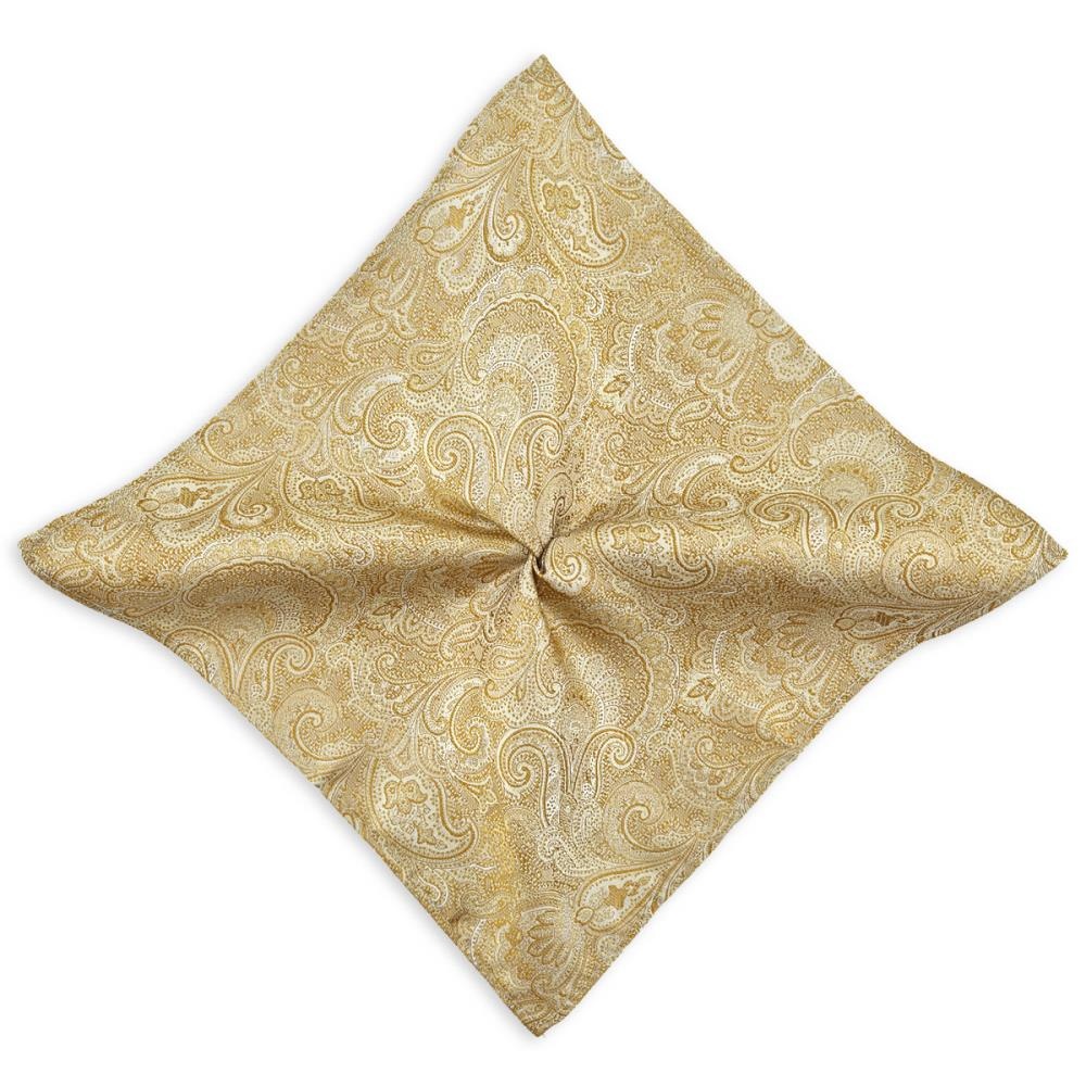 Einstecktuch Eternal Paisley Yellow - 1