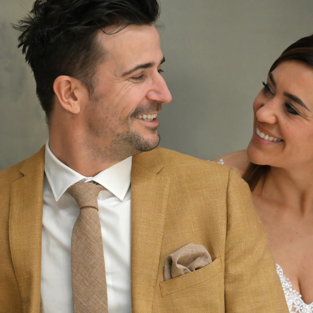 Einstecktuch Jardin Chic Taupe - 1