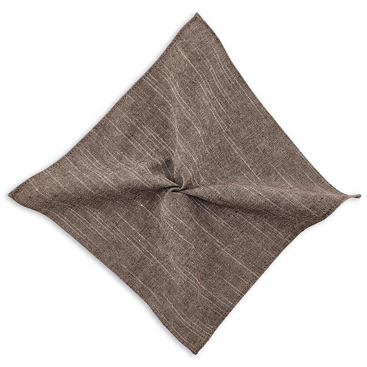 Einstecktuch Linen Love Brown