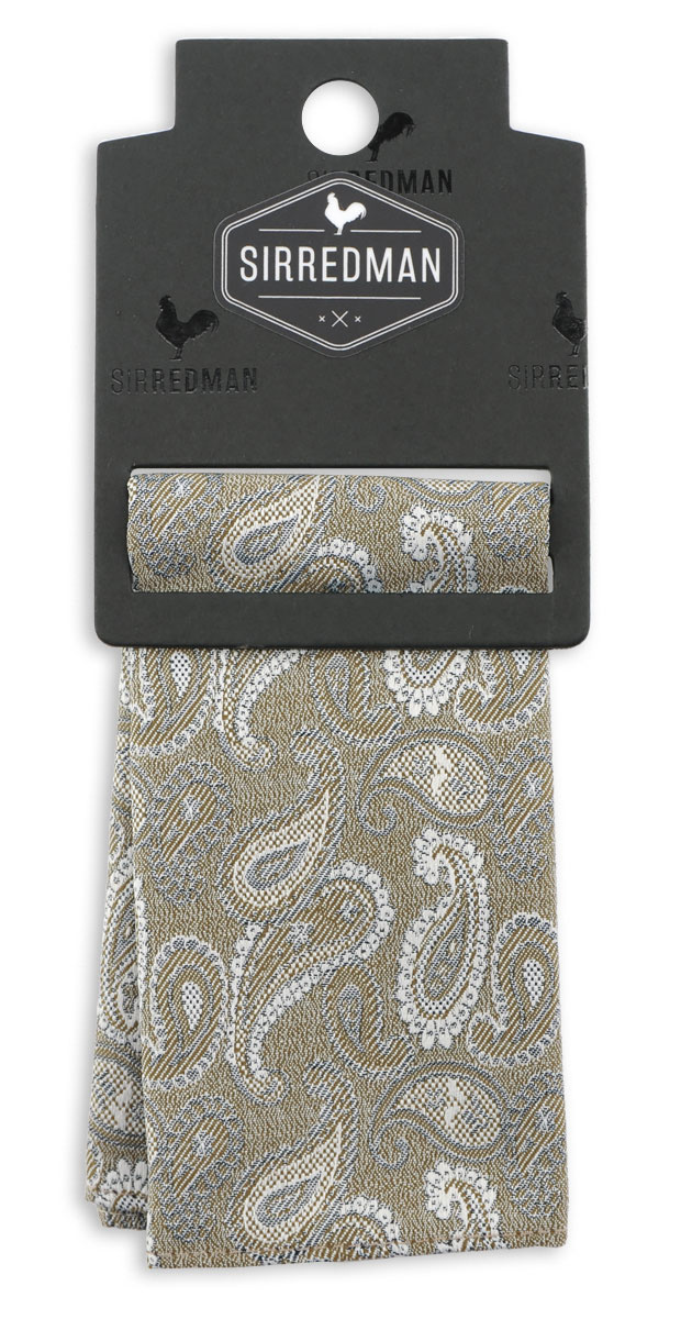 Einstecktuch Paisley Partito verde-marrone - 2