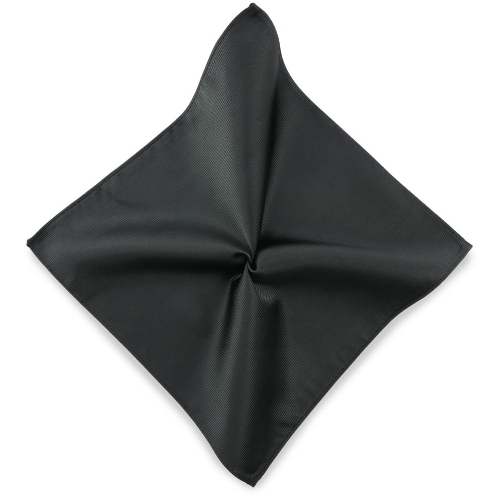 Einstecktuch schwarz Repp - 1