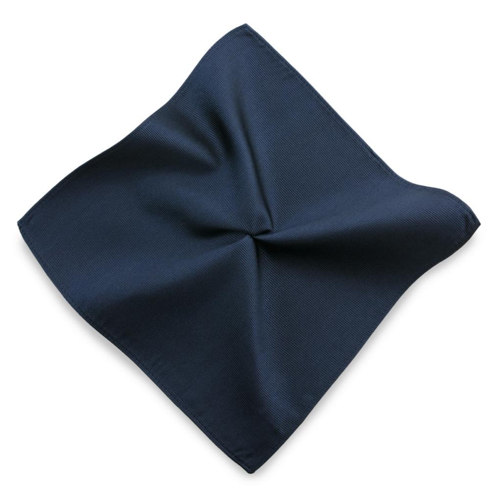 Einstecktuch Seide dunkelblau repp - 1