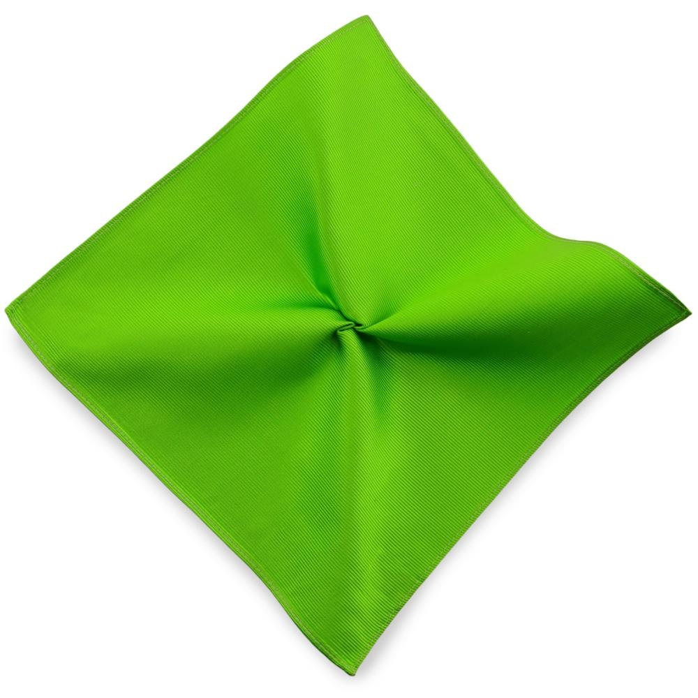 Einstecktuch Seide Repp äpfelgrün - 1