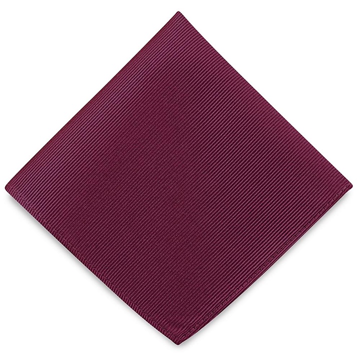 Einstecktuch Seide Repp aubergine