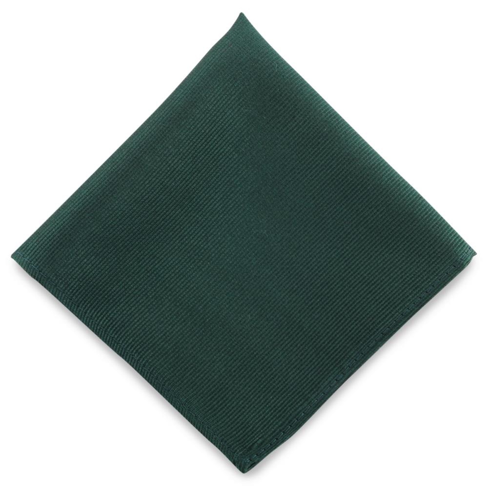 Einstecktuch Seide Repp flaschengrün - 1