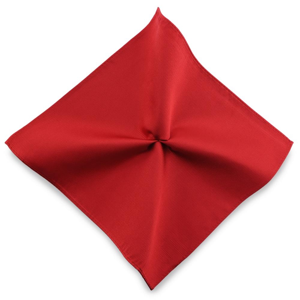Einstecktuch Seide Repp rot - 1
