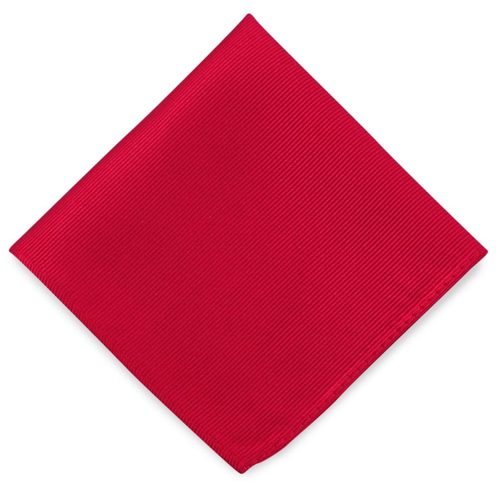 Einstecktuch Seide Repp rot - 2