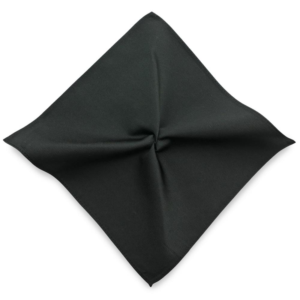 Einstecktuch Seide schwarz repp - 1