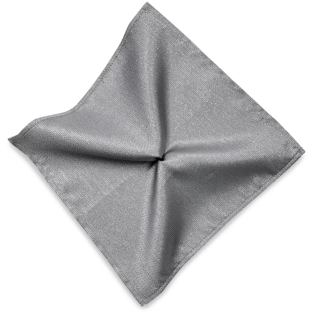Einstecktuch silber lurex - 1