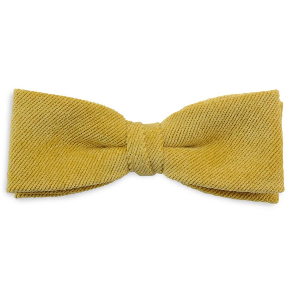 Fliege Corduroy senf - 1