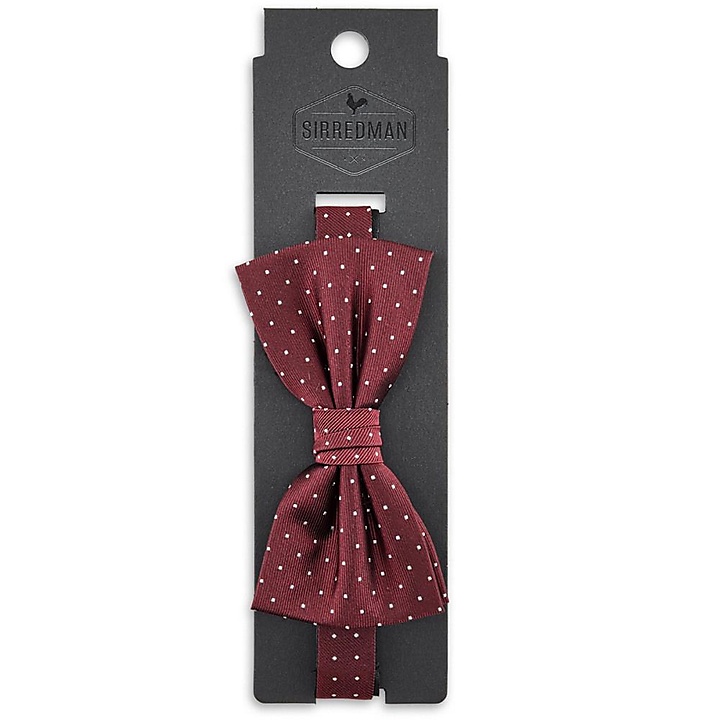 Fliege Mayfair Dots Burgundy