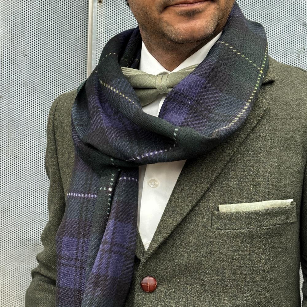 Herrenschal Windsor Blue-Green - 1