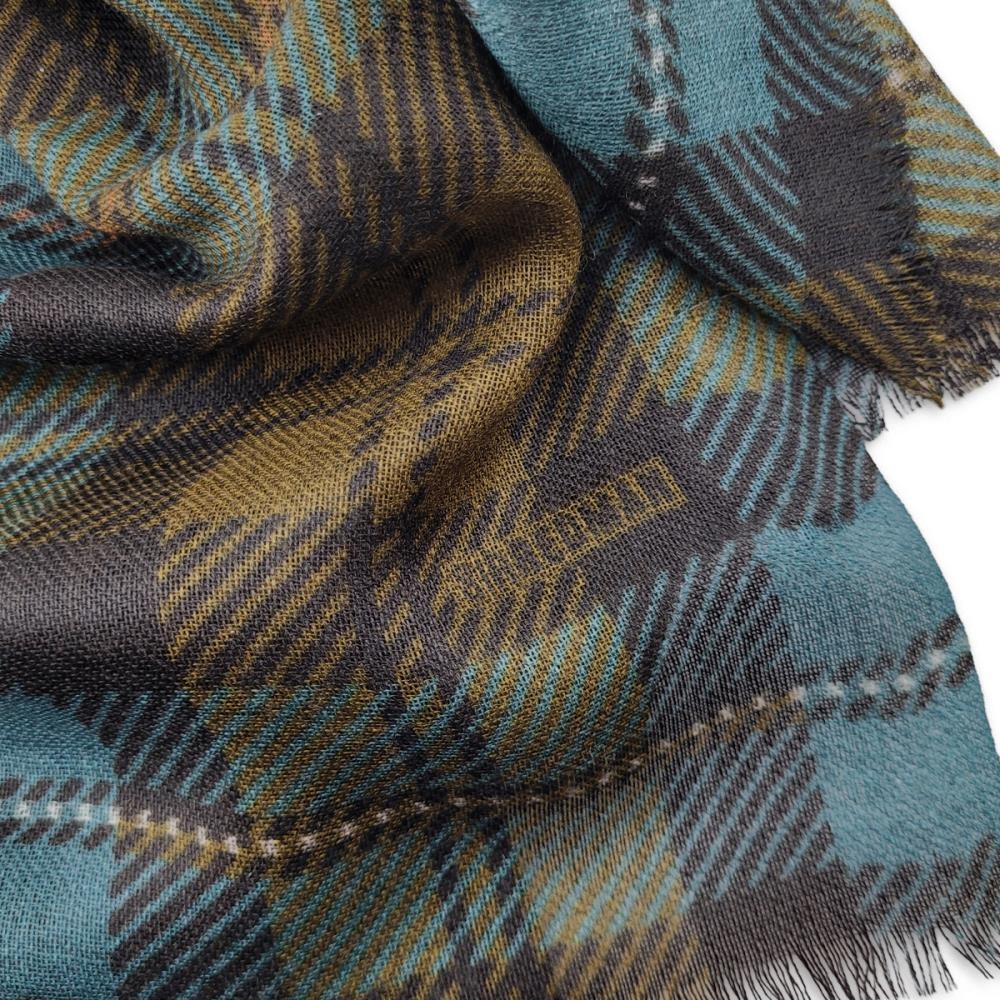 Herrenschal Windsor Petrol-Brown - 4