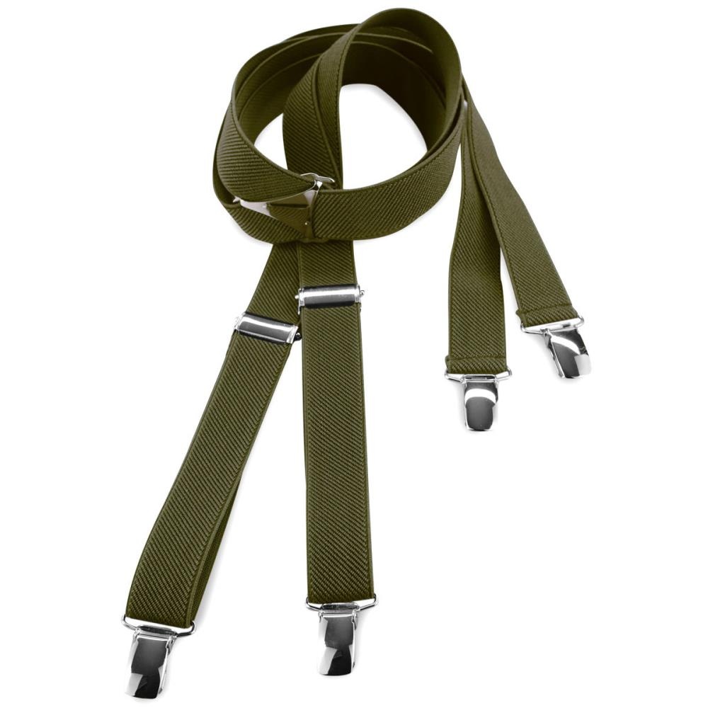 Hosenträger armee grün schmal - 1