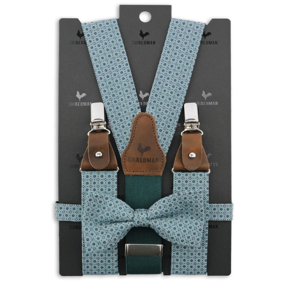 Hosenträger Combi Pack Cortese Classico turchese - 1