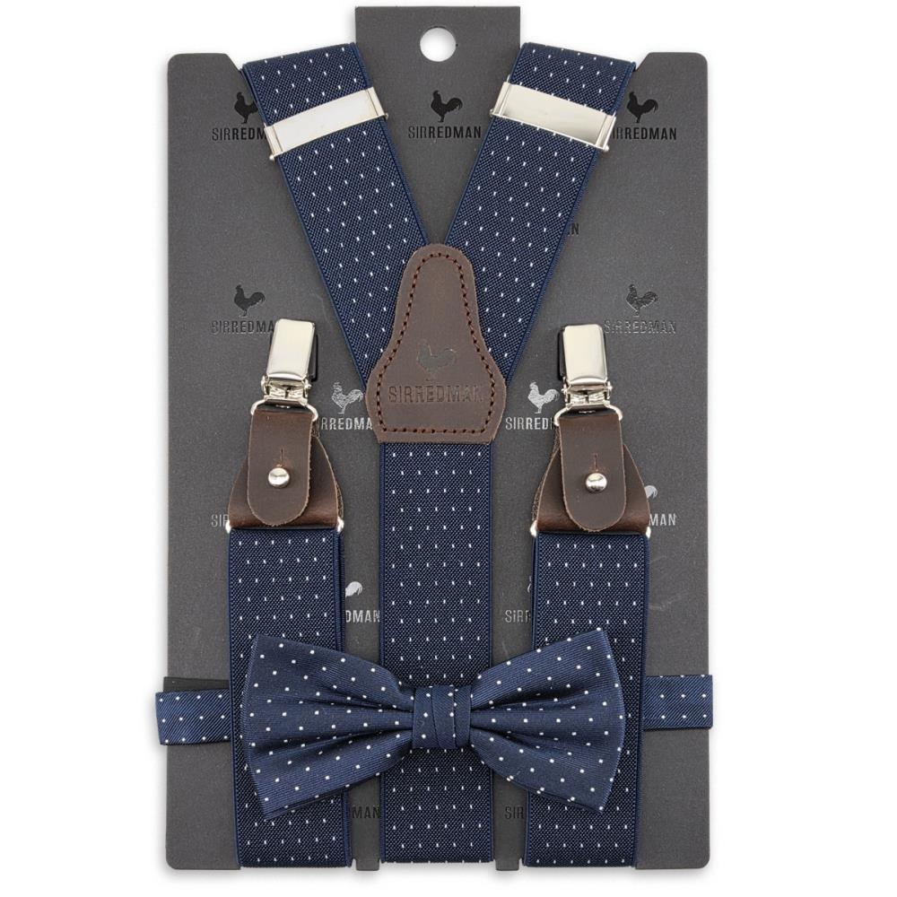 Hosenträger Combi Pack Mayfair Dots Navy - 1