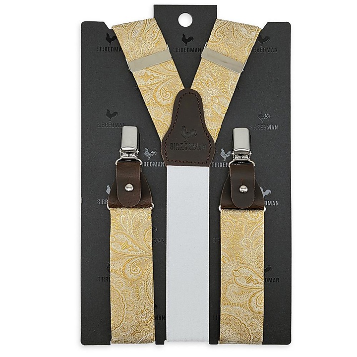 Hosenträger Eternal Paisley Yellow