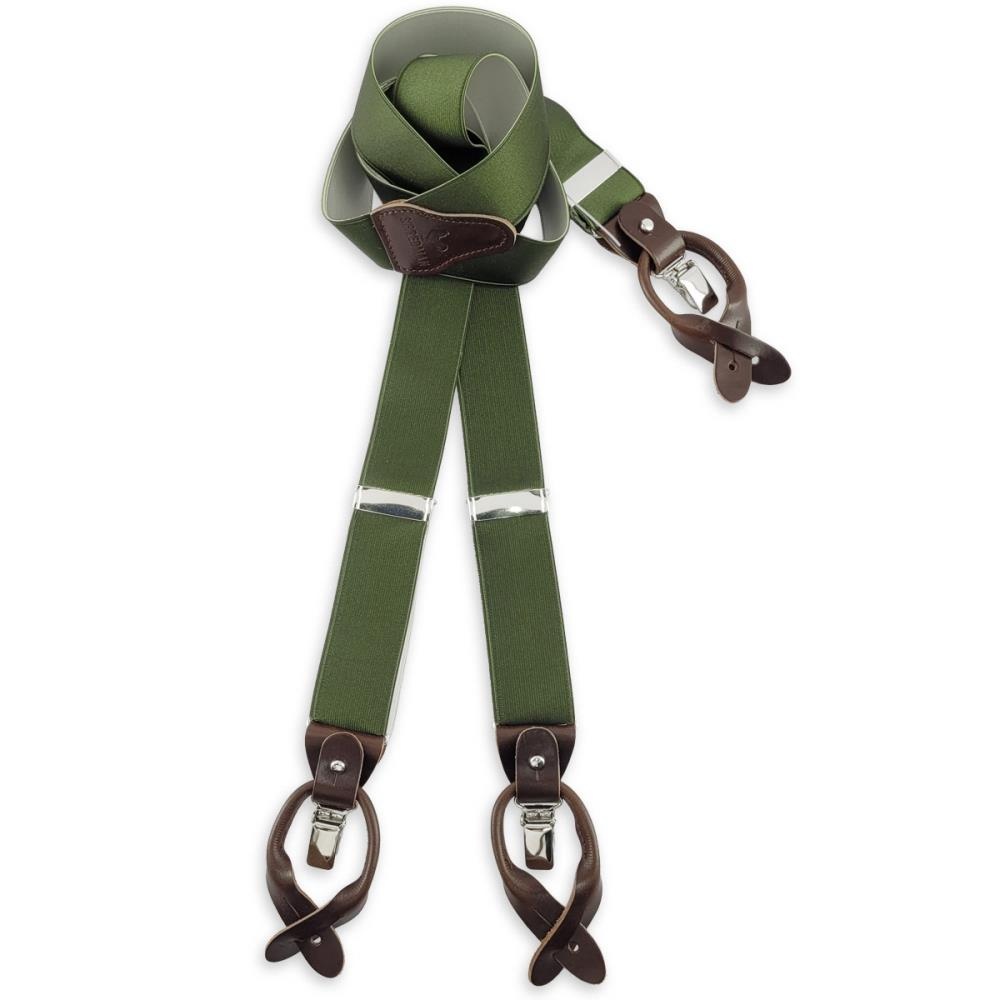 Hosenträger Majestic Stretch Dark Green - 1