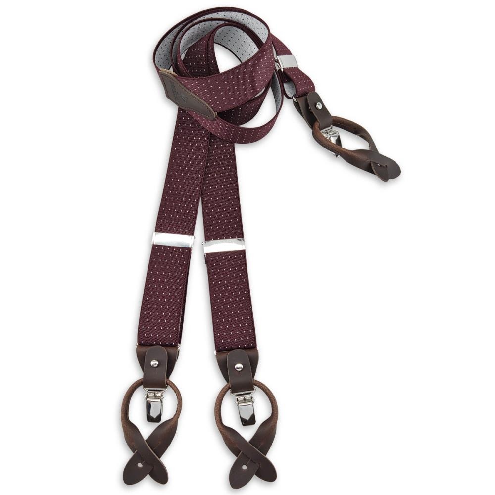Hosenträger Mayfair Dots Burgundy - 1