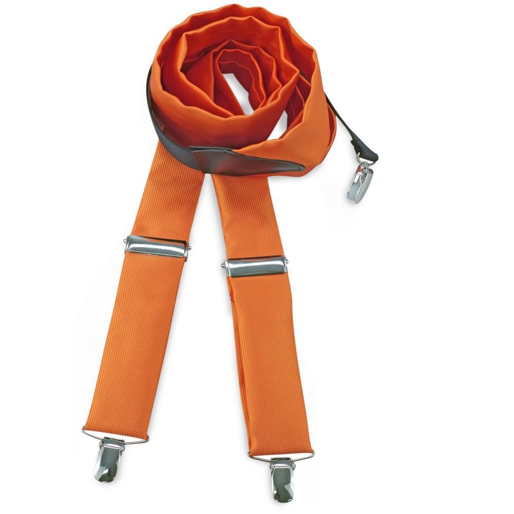 Hosenträger Polyester Stoff orange repp - 1