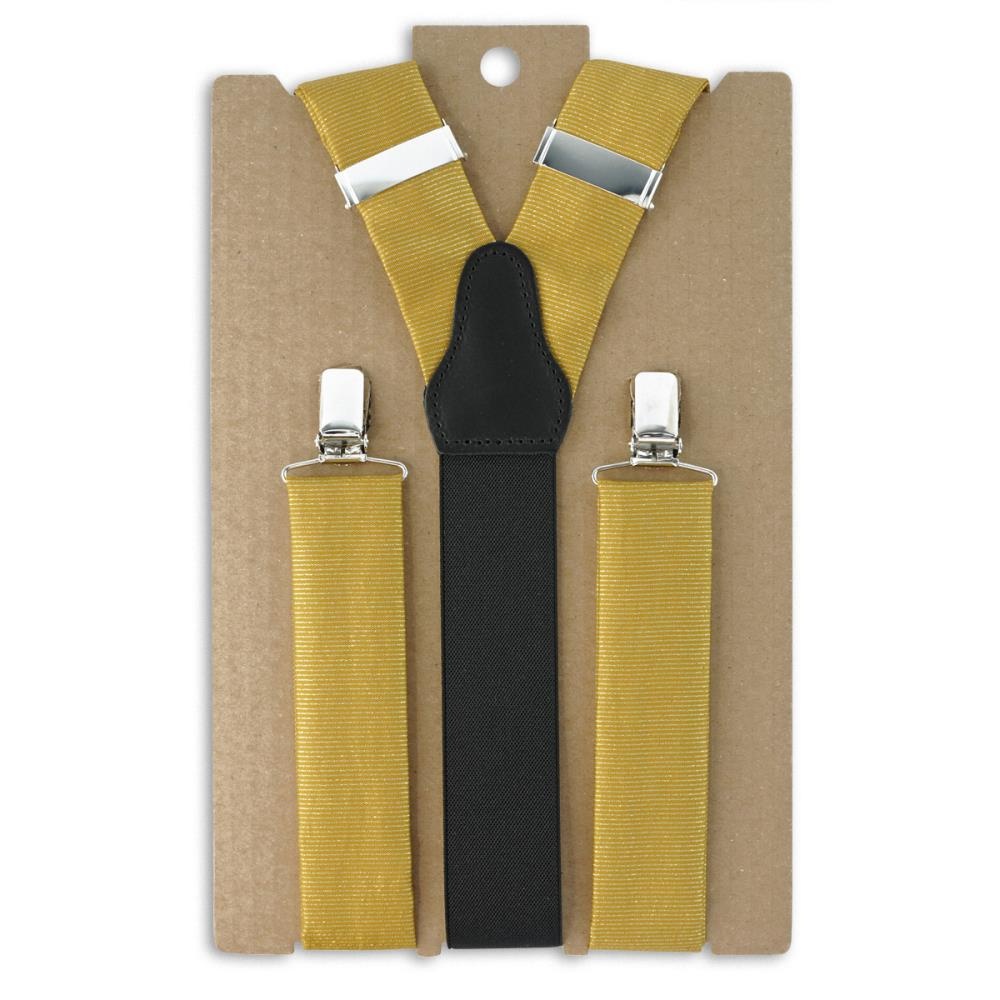 Hosenträger Stoff gold lurex - 2
