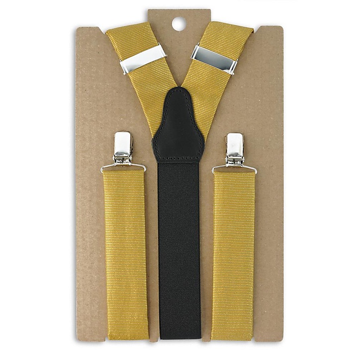 Hosenträger Stoff gold lurex