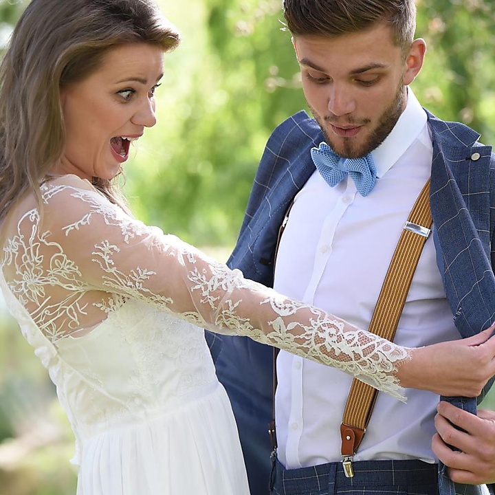 Hosenträger Striped Gent cognac