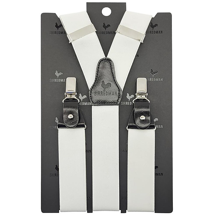Hosenträger White Tie