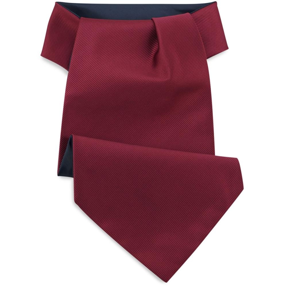 JB Collection Schalkrawatte bordeauxrot repp - 1