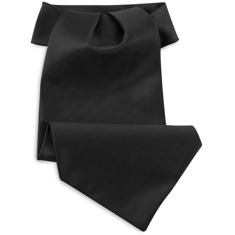 JB Collection Schalkrawatte schwarz repp - 1