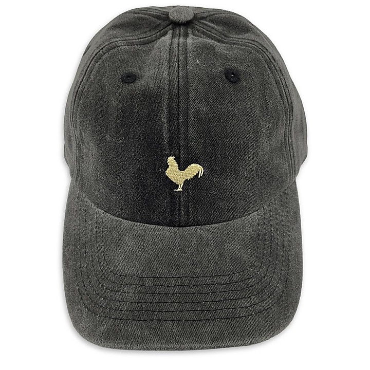 Kappe Vintage Washed schwarz