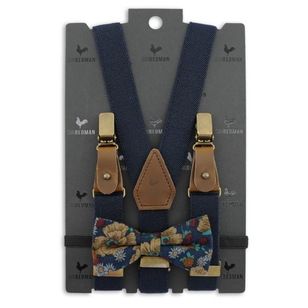 Kids Hosenträger Combi Pack Retro Ranonkel blau - 2