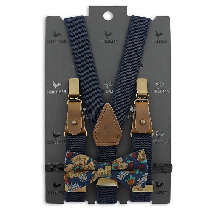 Kids Hosenträger Combi Pack Retro Ranonkel blau