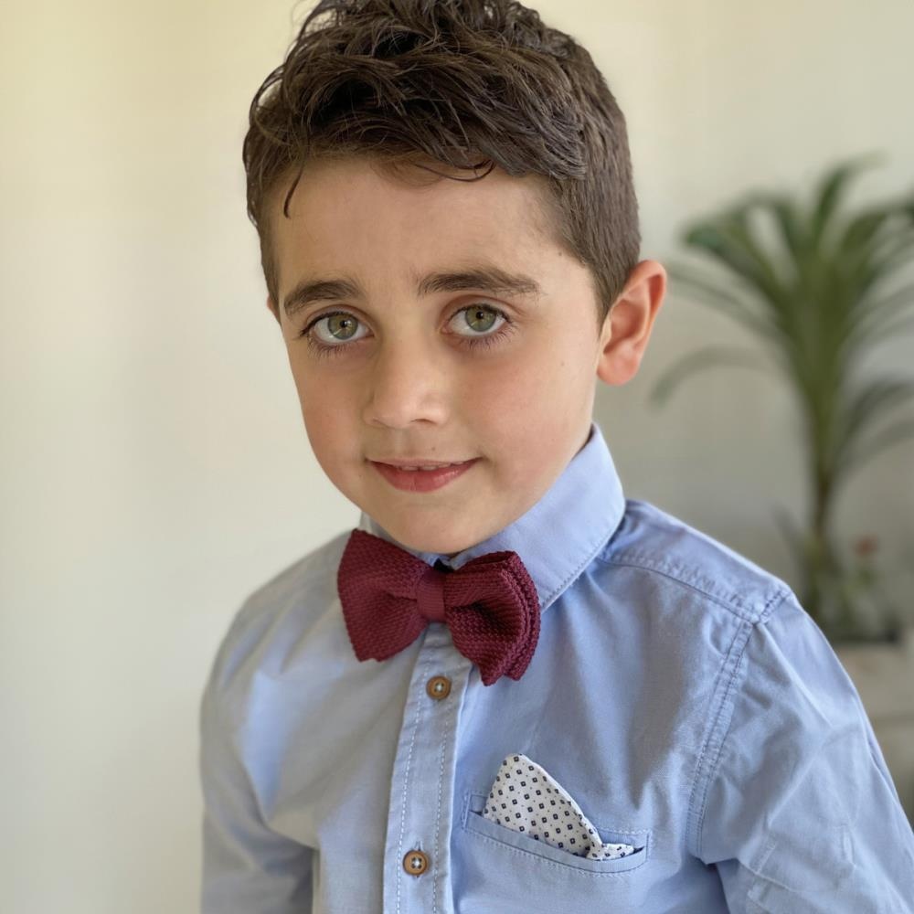 Kids Strickfliege Mauve - 1