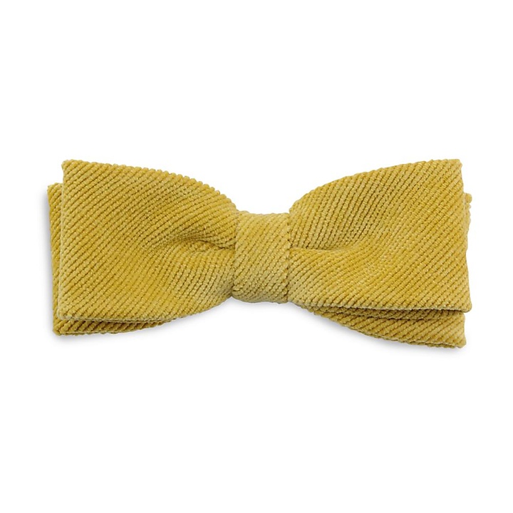 Kinderfliege Corduroy Senf